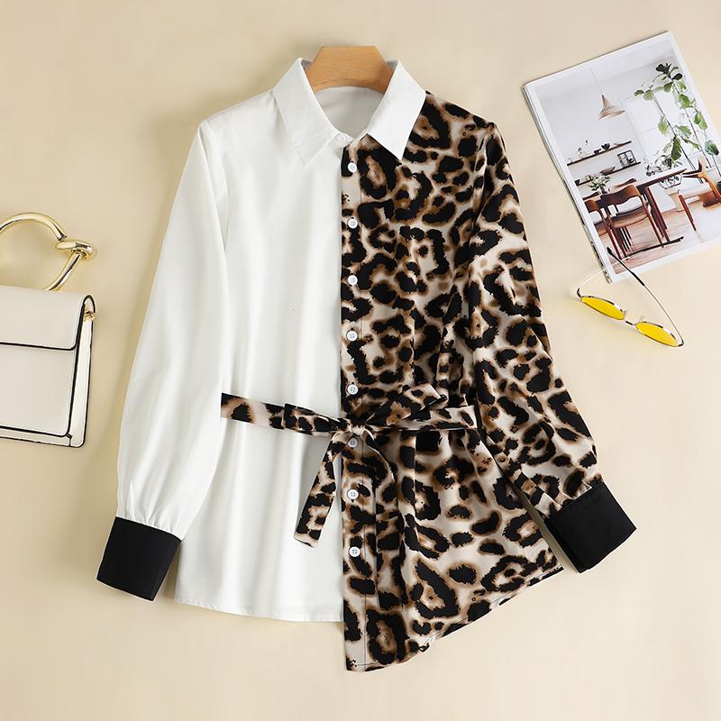 ZANZEA Женская мода Пэчворк Леопардовая рубашка с принтом Летняя повседневная блузка с длинным рукавом Топы
ZANZEA Женская мода Пэчворк Леопардовая рубашка с принтом Летняя повседневная блузка с длинным рукавом Топы