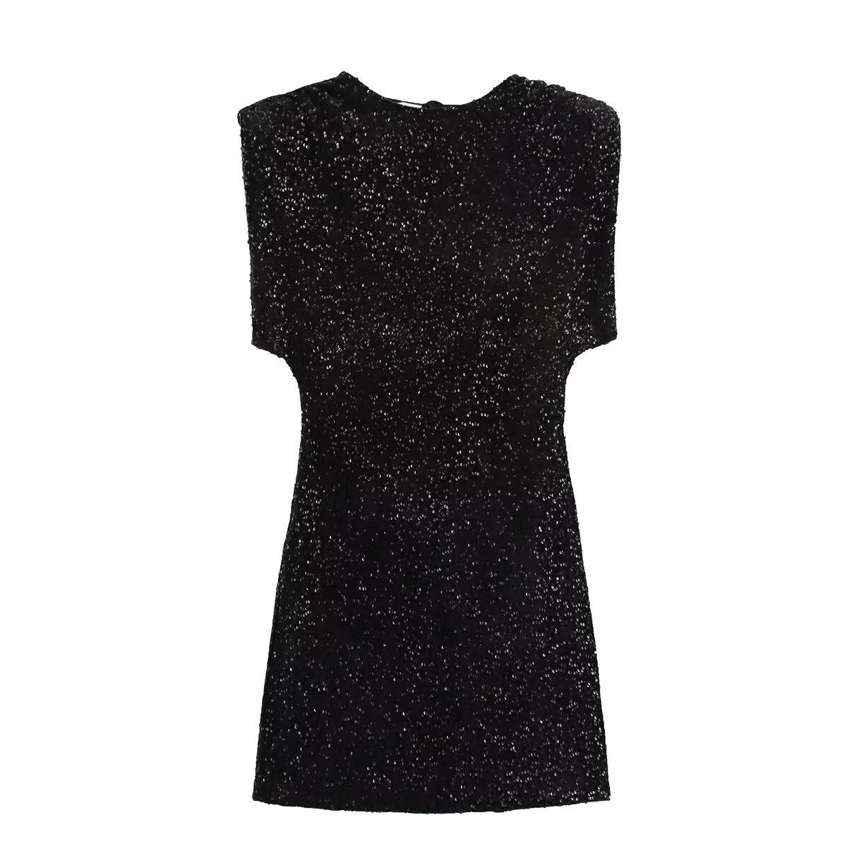 2024 European & American Women s Fashion: Sequin Tie-Up Dress for Autumn/Winter (Style 8797) Extra Small чорний
2024 European & American Women s Fashion: Sequin Tie-Up Dress for Autumn/Winter (Style 8797) Extra Small чорний
