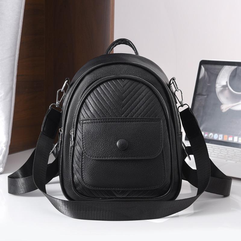 New backpack commuting small and large capacity fashion travel backpack women s small backpack multi-functional solid color bag чёрный
New backpack commuting small and large capacity fashion travel backpack women s small backpack multi-functional solid color bag чёрный