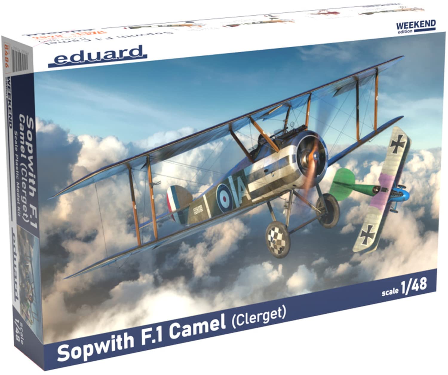 Eduard Weekend Edition Royal Air Force Sopwith Camel Clerge Engine Plastic Model EDU8486 1/48 F.1
Eduard Weekend Edition Royal Air Force Sopwith Camel Clerge Engine Plastic Model EDU8486 1/48 F.1