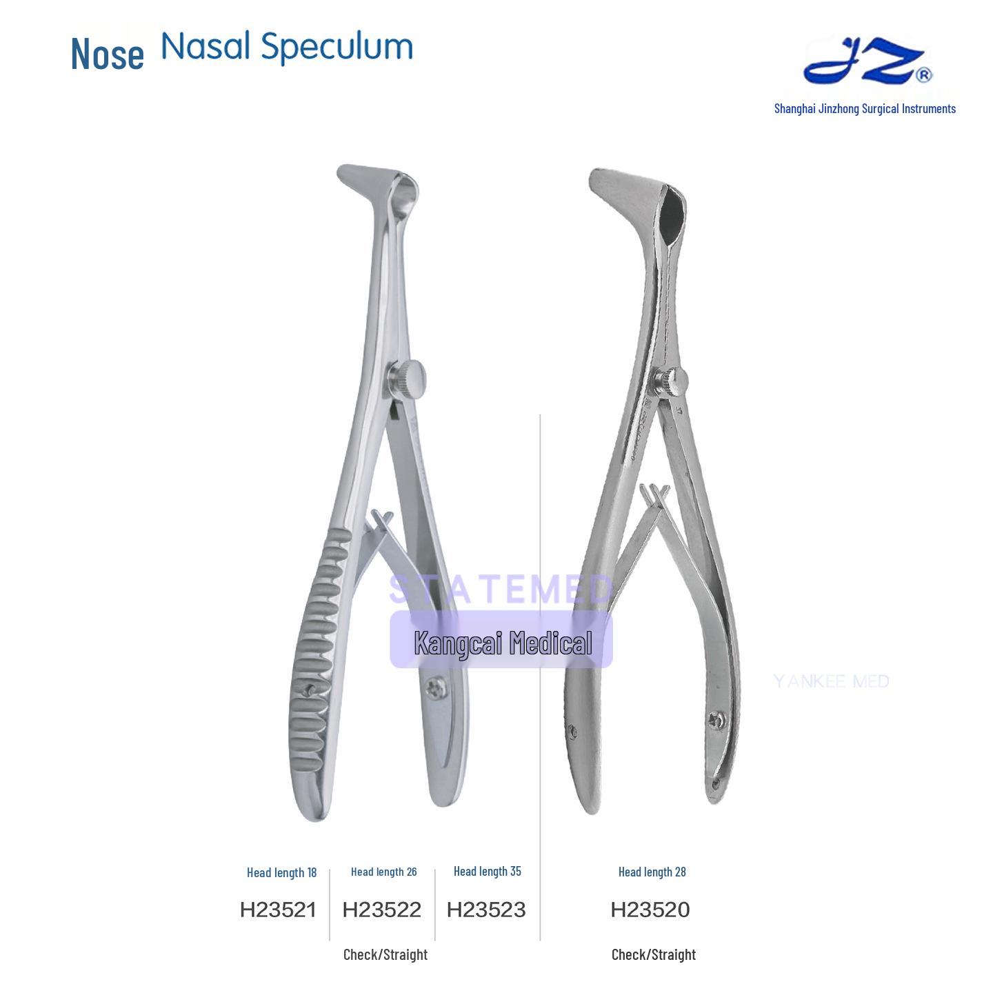 Jinzhong Stainless Steel Nasal Speculum for Nasal Examination - Adult & Child Dilator
Jinzhong Stainless Steel Nasal Speculum for Nasal Examination - Adult & Child Dilator