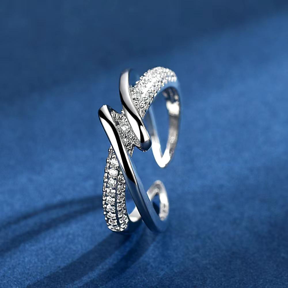 Minimalist Geometric Interwoven Ring For Women Niche Design Elegant Cross Band Jewelry Cool Tone Fashion Accessory Adjustable opening срібний
Minimalist Geometric Interwoven Ring For Women Niche Design Elegant Cross Band Jewelry Cool Tone Fashion Accessory Adjustable opening срібний