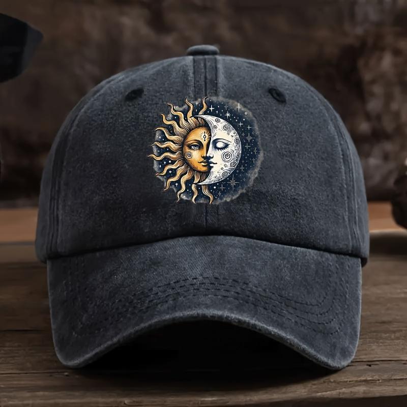 Бейсболка Eclipse Ретро-бейсболка з дизайном сонячного та місячного затемнення Регульована для модного припасування One Size
Бейсболка Eclipse Ретро-бейсболка з дизайном сонячного та місячного затемнення Регульована для модного припасування One Size