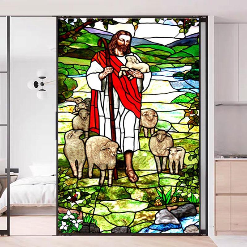 Static Cling Window Film Frosted Glass Sticker Privacy Anti UV Removable Vinyl for Home Church Office Custom Size Jesus Christ 40X60cm
Static Cling Window Film Frosted Glass Sticker Privacy Anti UV Removable Vinyl for Home Church Office Custom Size Jesus Christ 40X60cm
