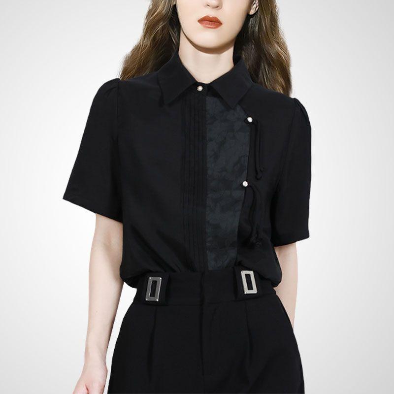 Новый китайский стиль, шикарный нишевый стиль с коротким рукавом, национальный стиль, ретро-пряжка Black (short sleeve) 2XL
Новый китайский стиль, шикарный нишевый стиль с коротким рукавом, национальный стиль, ретро-пряжка Black (short sleeve) 2XL