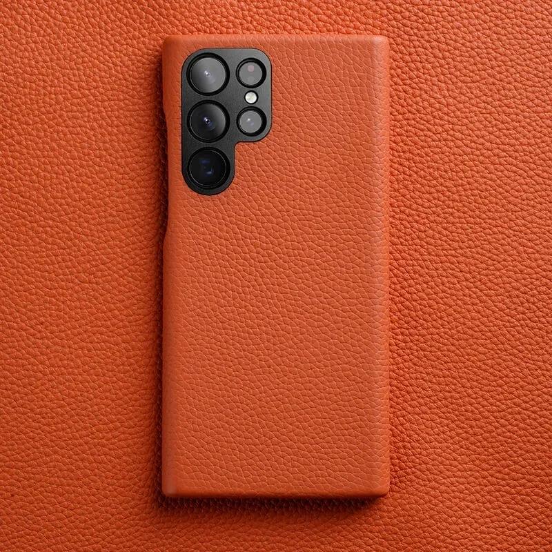 Melkco Premium Genuine Cowhide Leather Case for Samsung Galaxy S23 Ultra S22 Plus S23+ Metal Camera Len Protection Full Cover S22 помаранчевий
Melkco Premium Genuine Cowhide Leather Case for Samsung Galaxy S23 Ultra S22 Plus S23+ Metal Camera Len Protection Full Cover S22 помаранчевий