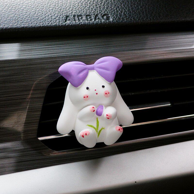 Cute Jade Dog and Rabbit Air Vent Decoration Car Fragrance Diffuser Stone with Osmanthus and Tulip Scents for Car Interior Purple Bunny Floral tone
Cute Jade Dog and Rabbit Air Vent Decoration Car Fragrance Diffuser Stone with Osmanthus and Tulip Scents for Car Interior Purple Bunny Floral tone