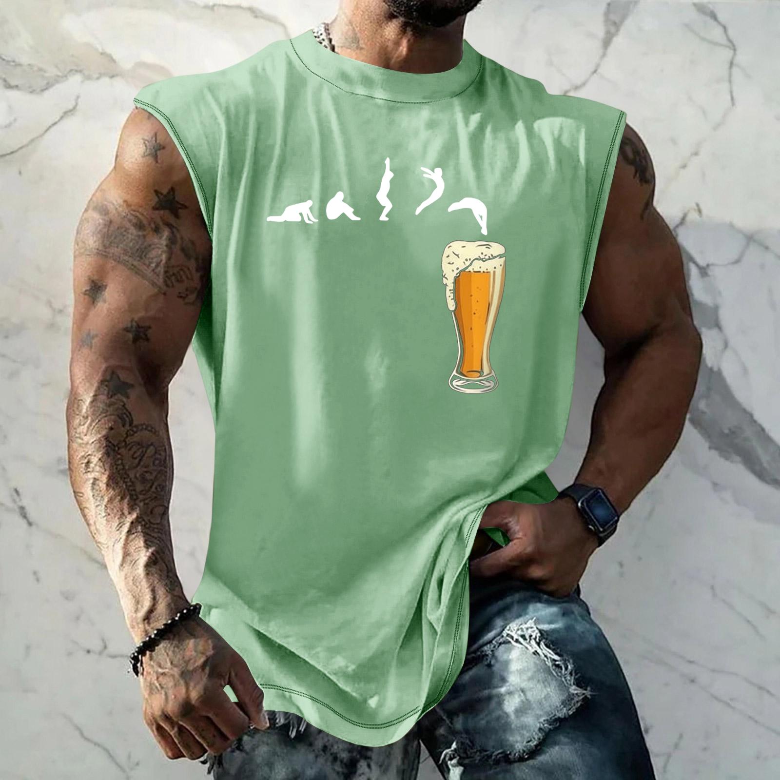 Men Sleeveless Tank Top Loose Fit Casual Sports Streetwear Vest with Textured Print for Daily Wear Vacation and Outdoor Activities M
Men Sleeveless Tank Top Loose Fit Casual Sports Streetwear Vest with Textured Print for Daily Wear Vacation and Outdoor Activities M