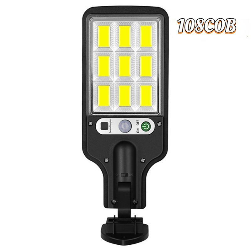 1/2/3/4 упаковки 108 COB солнечные уличные фонари уличная солнечная лампа с 3 режимами освещения водонепроницаемый датчик движения охранное освещение для сада патио дорожка двор 1 Pack