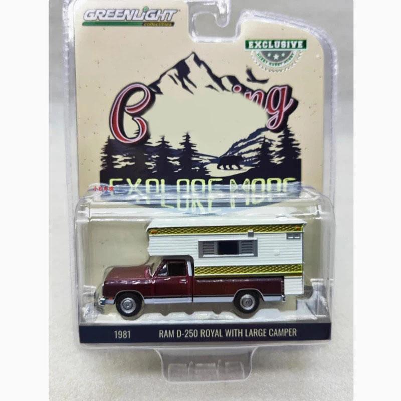 GreenLight 1:64 Scale 1981 Ram D-250 ROYAL WITH LARGE CAMPER Alloy Car Model Static Collection Decorated Holiday Gifts
GreenLight 1:64 Scale 1981 Ram D-250 ROYAL WITH LARGE CAMPER Alloy Car Model Static Collection Decorated Holiday Gifts