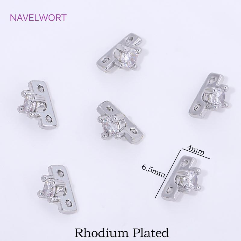 18K Gold Plated Brass 2 Holes Separator Bar,Inlaid Zircon Bead Separators For Bracelets Accessories,DIY Jewelry Materials 4 Pieces
18K Gold Plated Brass 2 Holes Separator Bar,Inlaid Zircon Bead Separators For Bracelets Accessories,DIY Jewelry Materials 4 Pieces