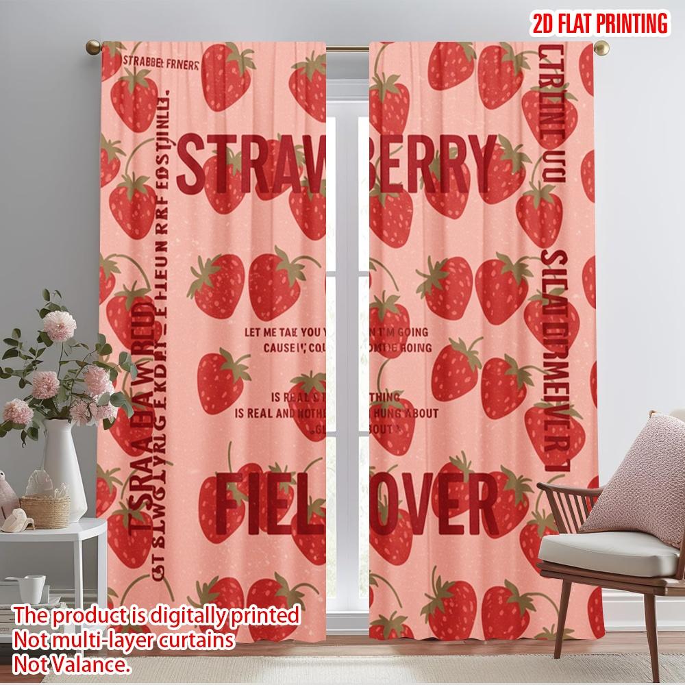 2pcs 2D flat printing Curtain Strawberry Fields Forever 100% Polyester Without Electricity Party Decorations Perfect for Holiday 52.50×116.00 CM 2pcs
2pcs 2D flat printing Curtain Strawberry Fields Forever 100% Polyester Without Electricity Party Decorations Perfect for Holiday 52.50×116.00 CM 2pcs