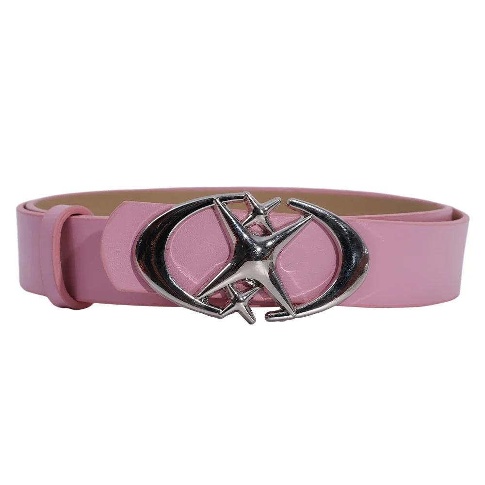 Fashion Pink Black White Moon Star Y2K Belts for Women Spice Girls PU Leather Retro Punk Metal Jeans Pants Decorative Belt Waist розовый
Fashion Pink Black White Moon Star Y2K Belts for Women Spice Girls PU Leather Retro Punk Metal Jeans Pants Decorative Belt Waist розовый