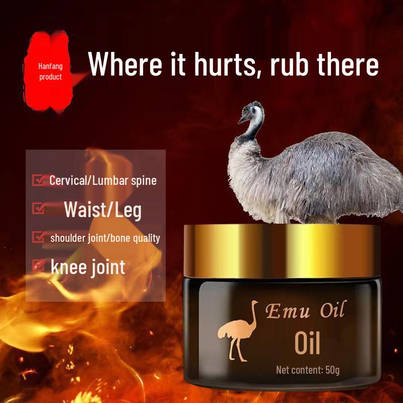 Emu & Ostrich Oil Massage Blend: Relieve Tendons, Activate Meridians, Soothe Shoulder, Neck, Spine, Lumbar & Legs with Heating Therapy
Emu & Ostrich Oil Massage Blend: Relieve Tendons, Activate Meridians, Soothe Shoulder, Neck, Spine, Lumbar & Legs with Heating Therapy