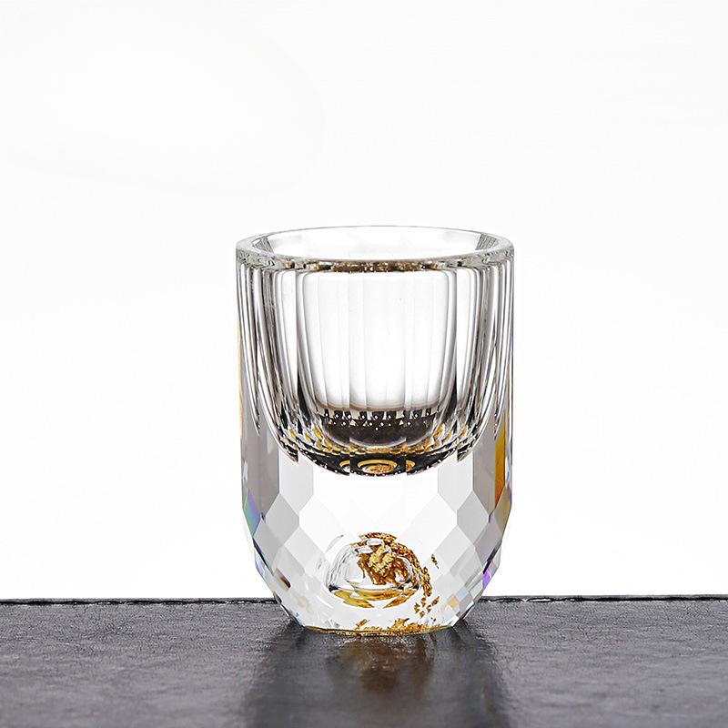 Хрустальный бокал для байцзю с золотой фольгой, маленькая винная чарка, бытовая кружка для ликера Цзиньшань, бирюзовая, ресторанная, новая
Хрустальный бокал для байцзю с золотой фольгой, маленькая винная чарка, бытовая кружка для ликера Цзиньшань, бирюзовая, ресторанная, новая