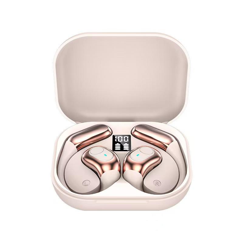 CrossOWS Bone Conduction Bluetooth Ear-Hook Sports Earphones with ENC Noise Cancelling for Gaming, Low Latency, and Wireless Ear Clip Design.
CrossOWS Bone Conduction Bluetooth Ear-Hook Sports Earphones with ENC Noise Cancelling for Gaming, Low Latency, and Wireless Ear Clip Design.