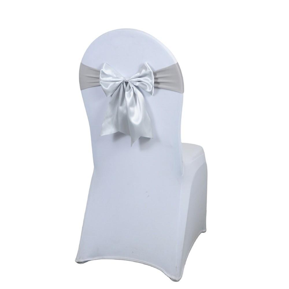 Elastic Band Chair Back Bow Decorative Belt Bows Satin Chair Sashes Home Decor Supplies срібний
Elastic Band Chair Back Bow Decorative Belt Bows Satin Chair Sashes Home Decor Supplies срібний