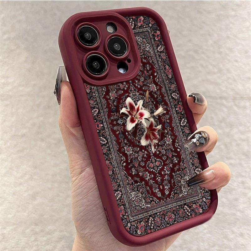 Red Carpet Lily Persian Pattern TPU Case For iPhone 17 16 15 14 13 12 11 Pro Max XS X XR 7 8 Plus 16E 17 Air Soft Silicone Cover iPhone SE (2020)
Red Carpet Lily Persian Pattern TPU Case For iPhone 17 16 15 14 13 12 11 Pro Max XS X XR 7 8 Plus 16E 17 Air Soft Silicone Cover iPhone SE (2020)
