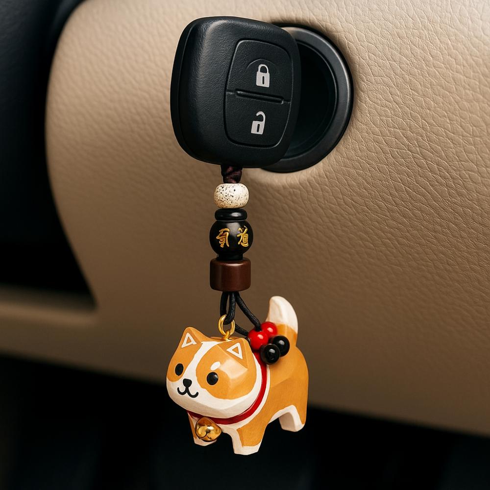 Flower Wooden Carved Dog Keychain Weave Rope Car Keyring Wood Shiba Inu Dolls Pendant Girl/Boy Border Collie-Style 1
Flower Wooden Carved Dog Keychain Weave Rope Car Keyring Wood Shiba Inu Dolls Pendant Girl/Boy Border Collie-Style 1