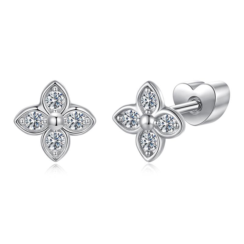 Moissanite Mini Butterfly Clover Earrings 925 Silver Diamoind Cut Wedding Party Ear Studs Party Gift For Mom Daughter
Moissanite Mini Butterfly Clover Earrings 925 Silver Diamoind Cut Wedding Party Ear Studs Party Gift For Mom Daughter