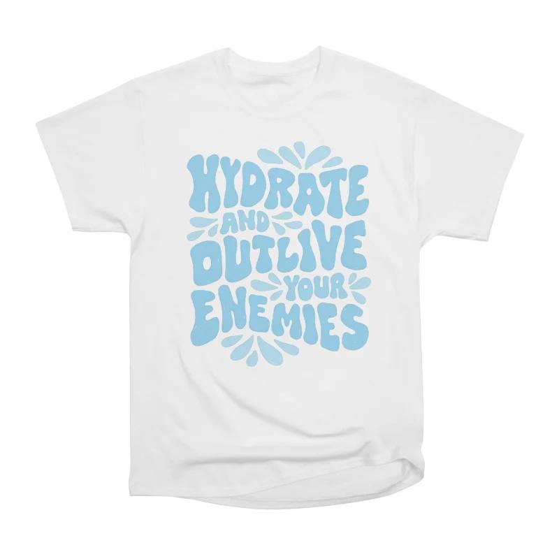 Men Casual Shirts Short Sleeves HYDRATE AND OUTLIVE YOUR ENEMIES White Tees Oversized T-shirts XXXL білий
Men Casual Shirts Short Sleeves HYDRATE AND OUTLIVE YOUR ENEMIES White Tees Oversized T-shirts XXXL білий