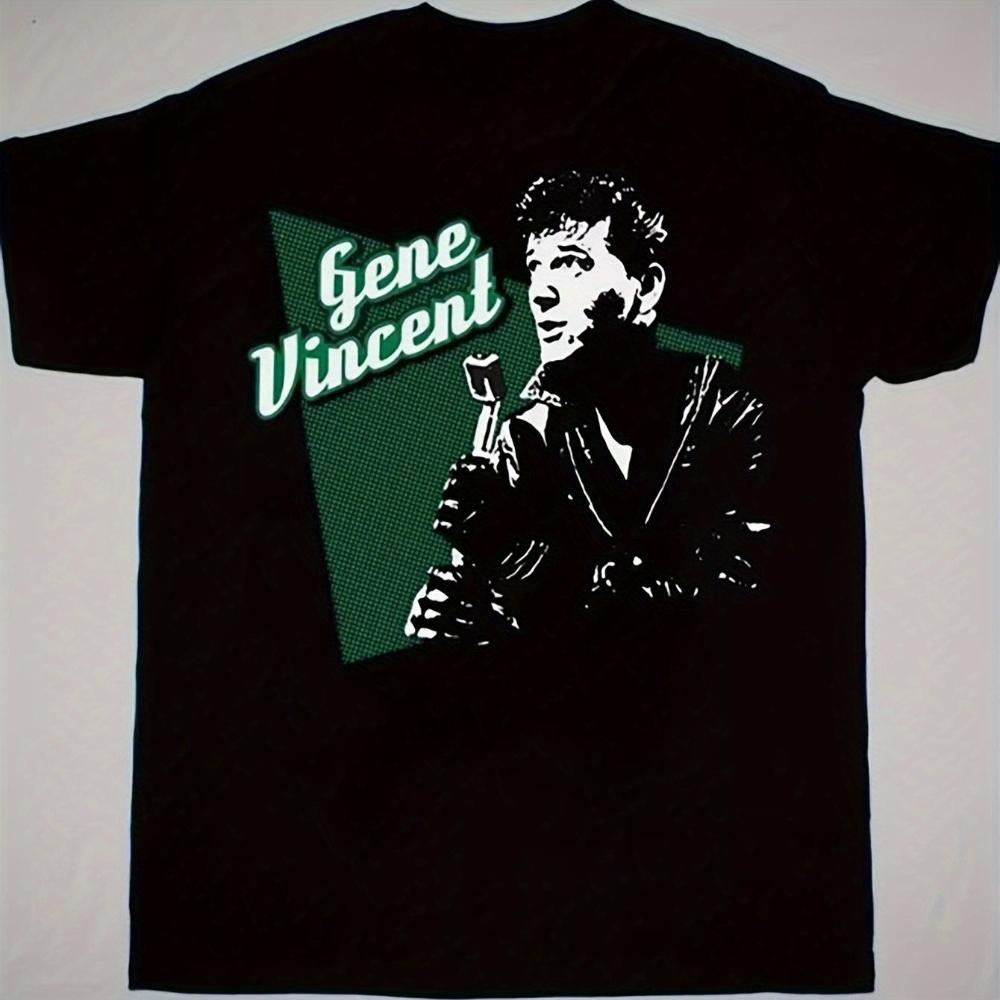 Gene Vincent music star graphic mens Tshirt green and white casual crew neck suitable for all seasons musicthemed Tshirt 4XL
Gene Vincent music star graphic mens Tshirt green and white casual crew neck suitable for all seasons musicthemed Tshirt 4XL