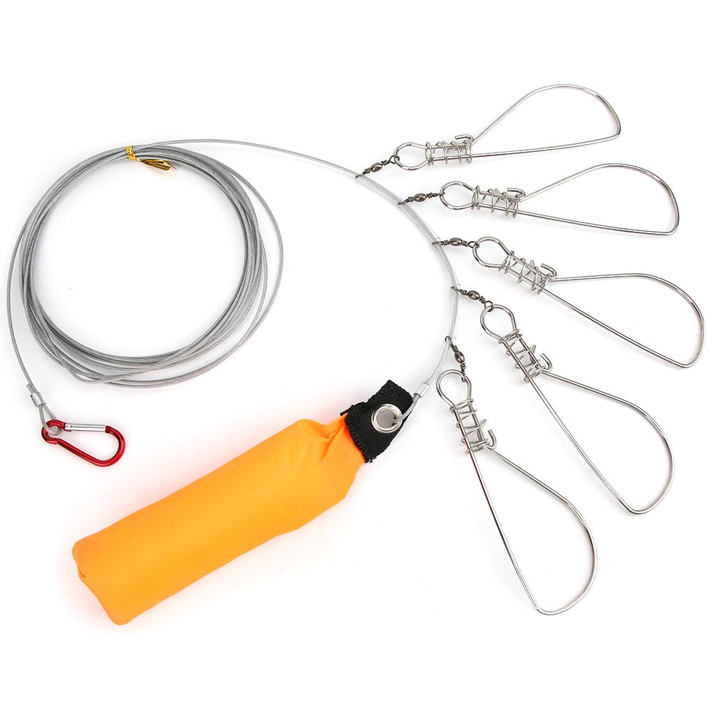 Stainless Steel Fish Stringer Fishing Lock Cable Accessory with 5Five Locking Movable Buckle
Stainless Steel Fish Stringer Fishing Lock Cable Accessory with 5Five Locking Movable Buckle