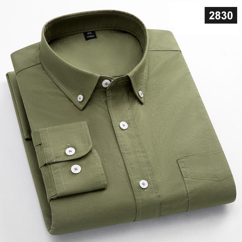 Класична посадка Модна бавовняна сорочка з довгим рукавом для чоловіків Одна кишеня Приталений крій Повсякденний топ М який Оксфорд Однотонний Офісний одяг L
Класична посадка Модна бавовняна сорочка з довгим рукавом для чоловіків Одна кишеня Приталений крій Повсякденний топ М який Оксфорд Однотонний Офісний одяг L