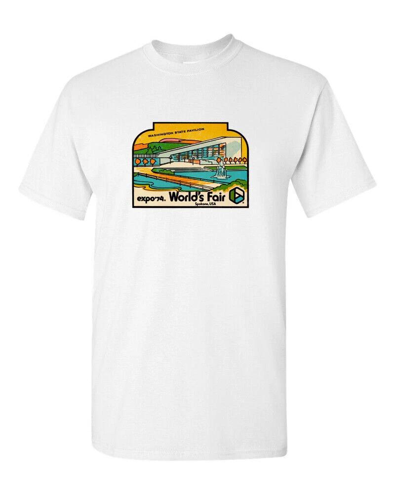 T Shirt Vtg Travel Art Cotton Tourist Retro Vacation State WA 74 Worlds Fair M
T Shirt Vtg Travel Art Cotton Tourist Retro Vacation State WA 74 Worlds Fair M