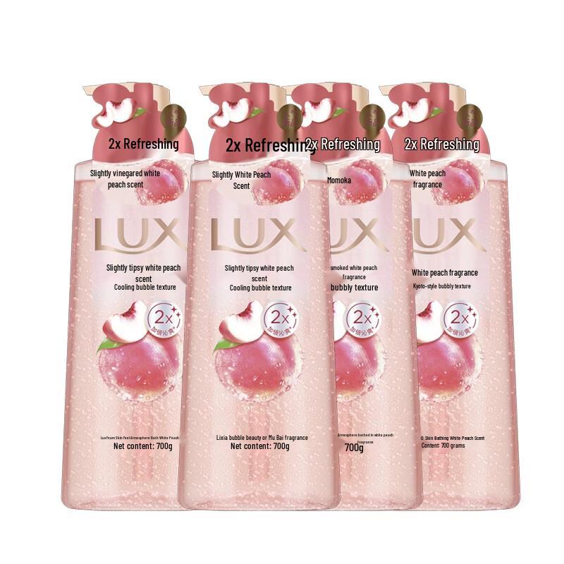 LUX White Peach Scent Bubble Shower Gel
LUX White Peach Scent Bubble Shower Gel