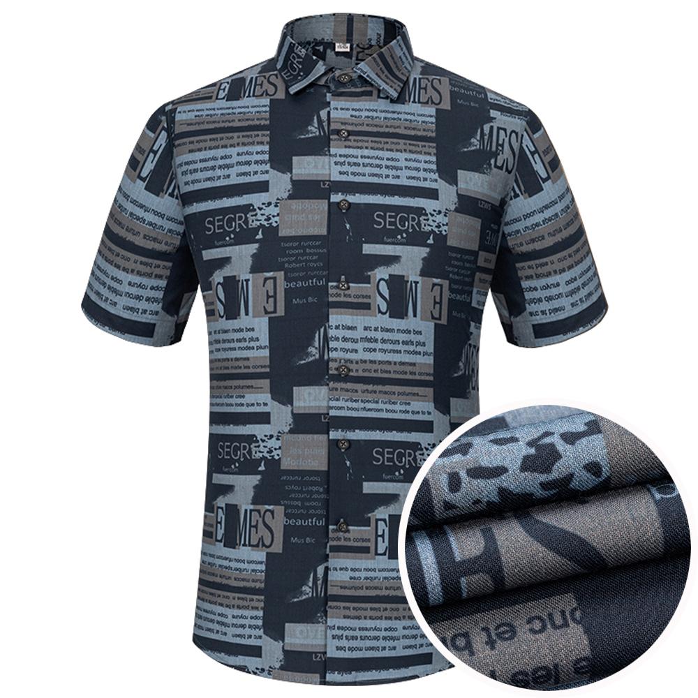 Мужская рубашка с принтом букв, воротником с отворотами, короткими рукавами и застежкой на пуговицы, без кармана, эластичная, летняя, повседневная, удобная, мужская одежда 44
Мужская рубашка с принтом букв, воротником с отворотами, короткими рукавами и застежкой на пуговицы, без кармана, эластичная, летняя, повседневная, удобная, мужская одежда 44