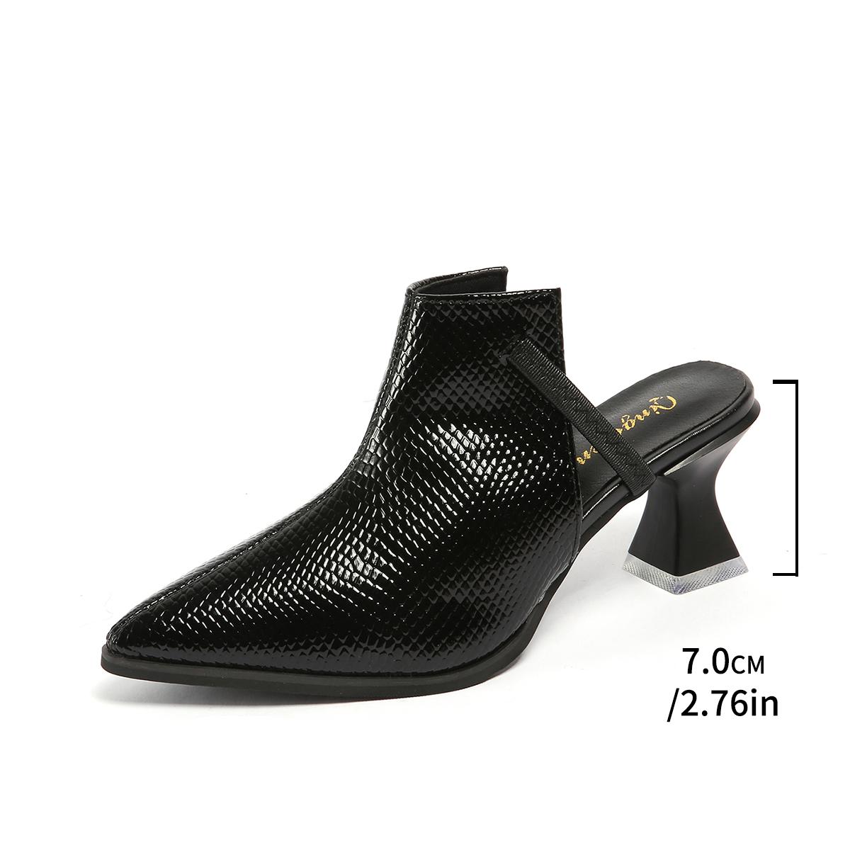 Модные женские шлепанцы с острым носком, летние туфли на высоком каблуке, массивные туфли-слингбэки, женские модные сандалии 2025, дизайнерские женские тапочки 36 чёрный
Модные женские шлепанцы с острым носком, летние туфли на высоком каблуке, массивные туфли-слингбэки, женские модные сандалии 2025, дизайнерские женские тапочки 36 чёрный