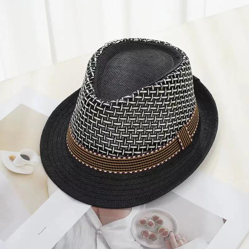 Men Wide Brim Braided Straw Sun Hat Panama Jazz Hat Summer UV Protection Breathable Mesh Beach Outdoor British Style Cowboy 56-58 cm чорний
Men Wide Brim Braided Straw Sun Hat Panama Jazz Hat Summer UV Protection Breathable Mesh Beach Outdoor British Style Cowboy 56-58 cm чорний