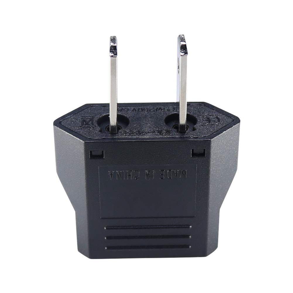Domestic conversion plug Europe type Japan type Allows you to use foreign electrical products in Japan Set of 1 (C)/Italy (L) (A) (black) чорний
Domestic conversion plug Europe type Japan type Allows you to use foreign electrical products in Japan Set of 1 (C)/Italy (L) (A) (black) чорний