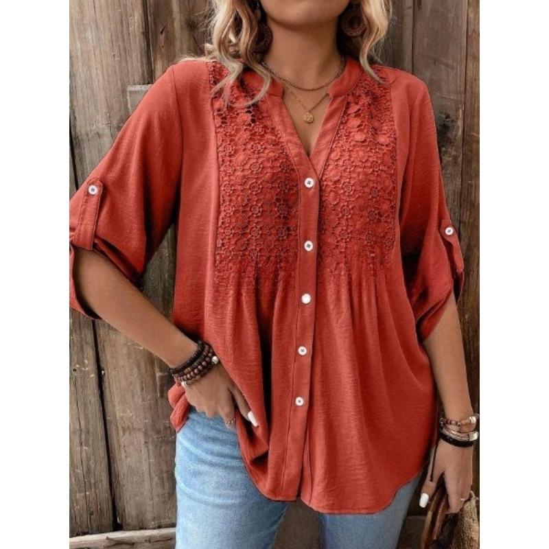 Comfortable Women Oversized Shirt Women Ladies Large Size Button Lace V Neck Long Sleeve Womens Long Sleeve Tee Shirt Cotton 4XL помаранчевий
Comfortable Women Oversized Shirt Women Ladies Large Size Button Lace V Neck Long Sleeve Womens Long Sleeve Tee Shirt Cotton 4XL помаранчевий