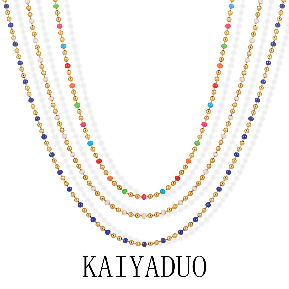 Colorful Retro Bohemian Beaded Necklace: Women s High-End Titanium Steel Clavicle Chain
Colorful Retro Bohemian Beaded Necklace: Women s High-End Titanium Steel Clavicle Chain