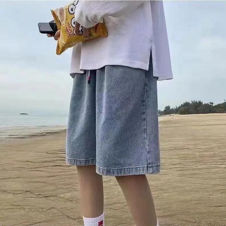 Men s Straight-Leg Denim Shorts Summer Thin Version Loose-Fit Mid-Length Wide-Leg Casual Five-Piece Pants XS світло-синій колір
Men s Straight-Leg Denim Shorts Summer Thin Version Loose-Fit Mid-Length Wide-Leg Casual Five-Piece Pants XS світло-синій колір