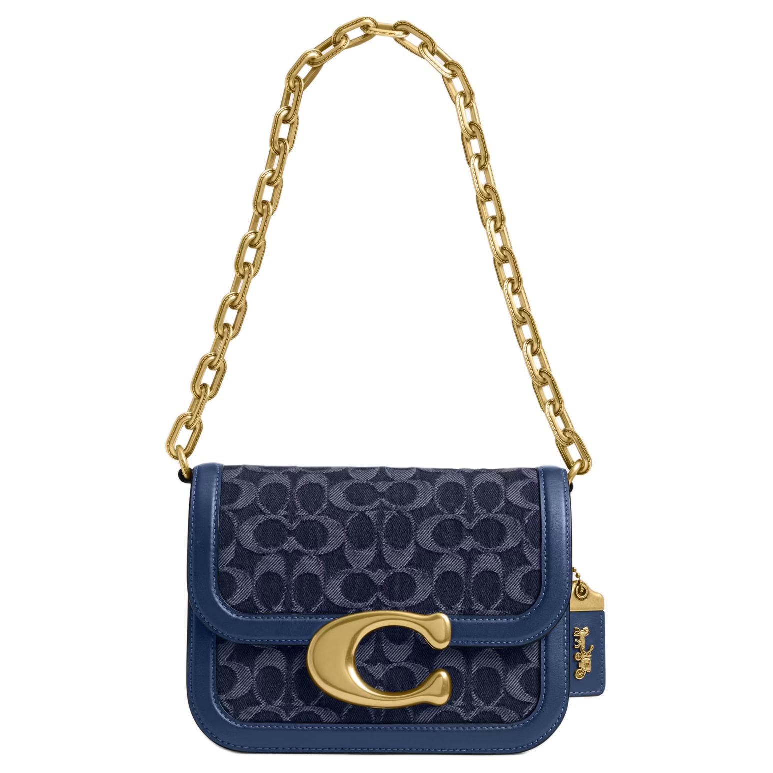 Coach Idol Signature 21 Metal Logo Fabric And Leather Crossbody Bag Small Women bags Blue CAM09-B4RHP Basic Set (Bag+Dust Bag)
Coach Idol Signature 21 Metal Logo Fabric And Leather Crossbody Bag Small Women bags Blue CAM09-B4RHP Basic Set (Bag+Dust Bag)