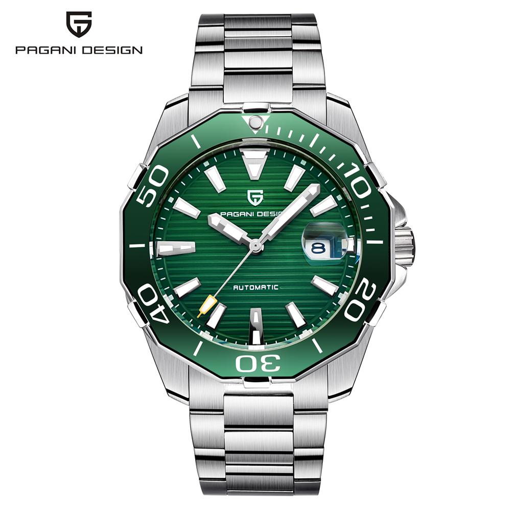 Новий бренд PAGANI DESIGN 1617 Чоловічий військовий спортивний механічний годинник Водонепроникний з нержавіючої сталі Топ бренд Розкішний чоловічий годинник зелений
Новий бренд PAGANI DESIGN 1617 Чоловічий військовий спортивний механічний годинник Водонепроникний з нержавіючої сталі Топ бренд Розкішний чоловічий годинник зелений
