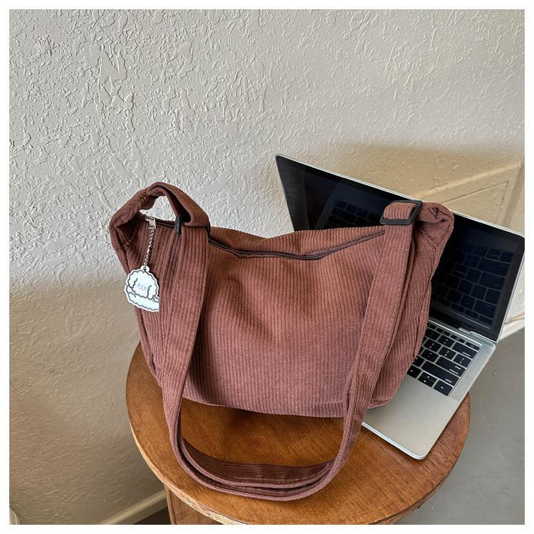 Japanese-style Literary Corduroy Shoulder Bag Perfect For Everyday Use темно-коричневого
Japanese-style Literary Corduroy Shoulder Bag Perfect For Everyday Use темно-коричневого