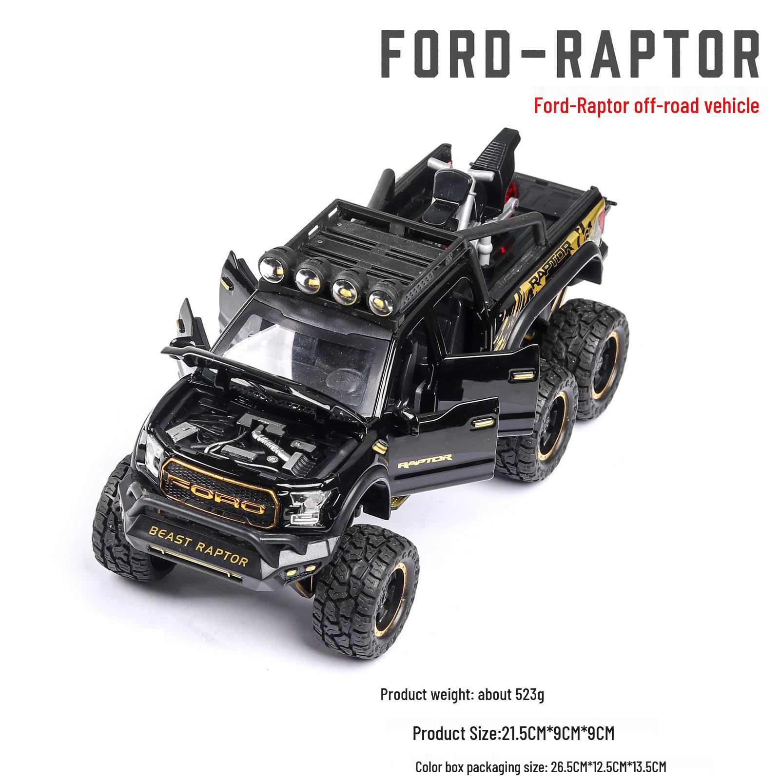 Детская литая модель автомобиля Ford Raptor F150 с инерционным механизмом
Детская литая модель автомобиля Ford Raptor F150 с инерционным механизмом
