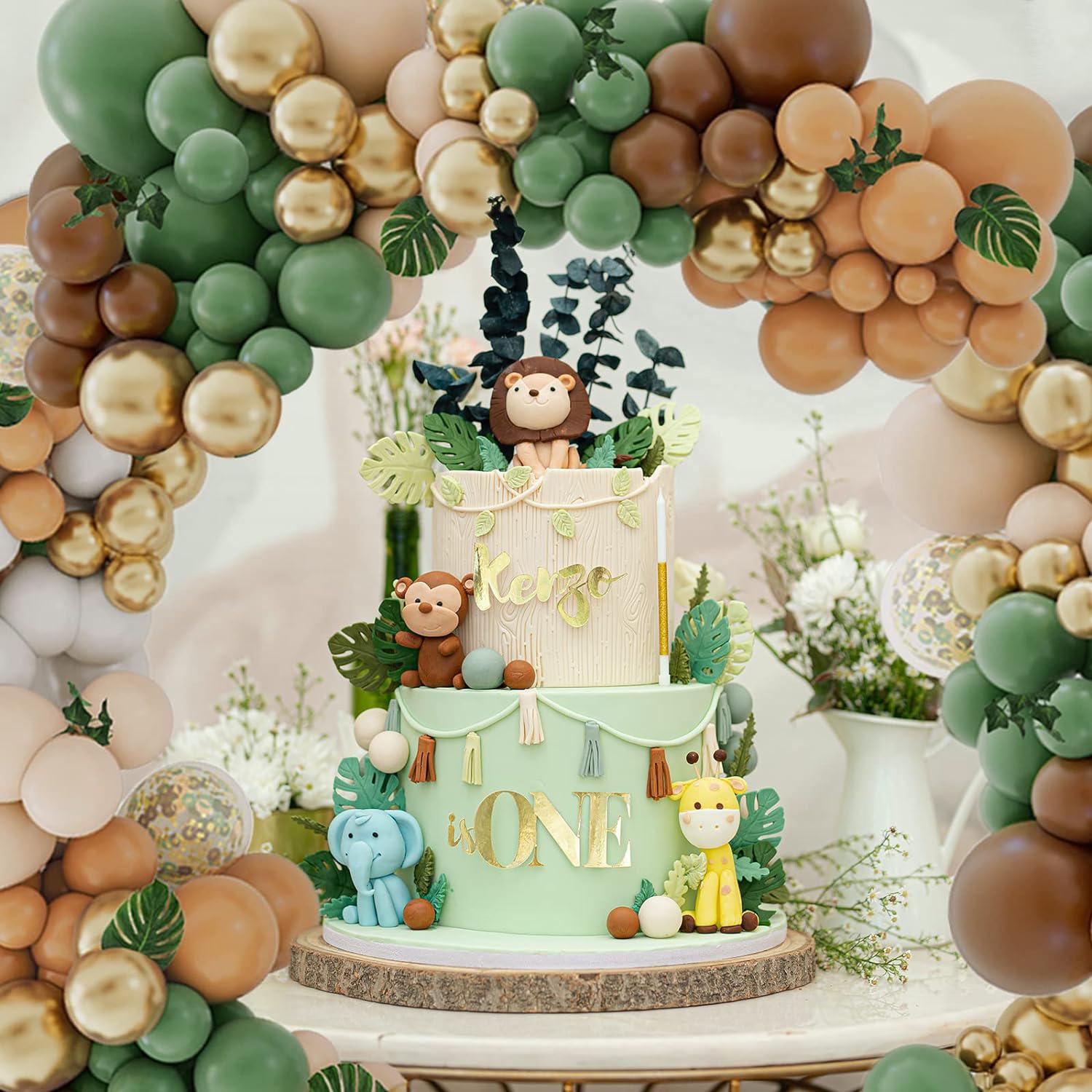 142 Forest Wildlife Balloon Wreath Arched Set Sage Green Brown Belt Vine Palm Leaves Birthday Balloon Party Decoration 12INCH
142 Forest Wildlife Balloon Wreath Arched Set Sage Green Brown Belt Vine Palm Leaves Birthday Balloon Party Decoration 12INCH