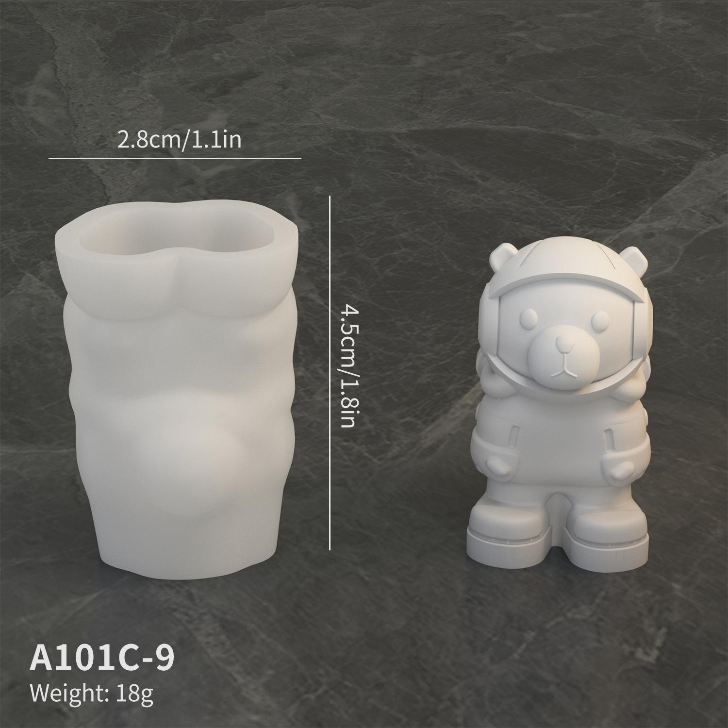A101C-9 Space Bear Shape DIY Silicone Fondant Mold Cake Decorating Tool (BPA Free,No FDA) Type A
A101C-9 Space Bear Shape DIY Silicone Fondant Mold Cake Decorating Tool (BPA Free,No FDA) Type A