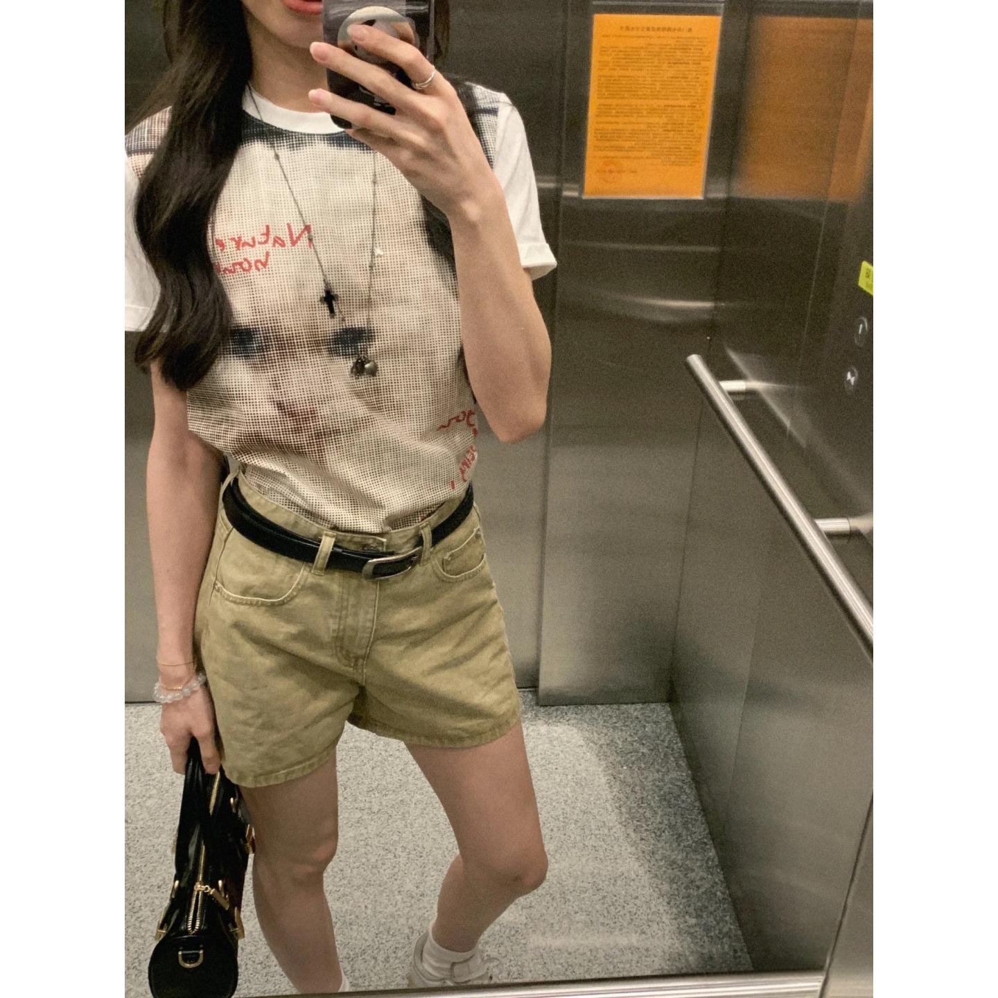 Women s Summer Cat Print Retro Bodycon T-Shirt with Short Sleeves and Round Neck Extra Large белый
Women s Summer Cat Print Retro Bodycon T-Shirt with Short Sleeves and Round Neck Extra Large белый