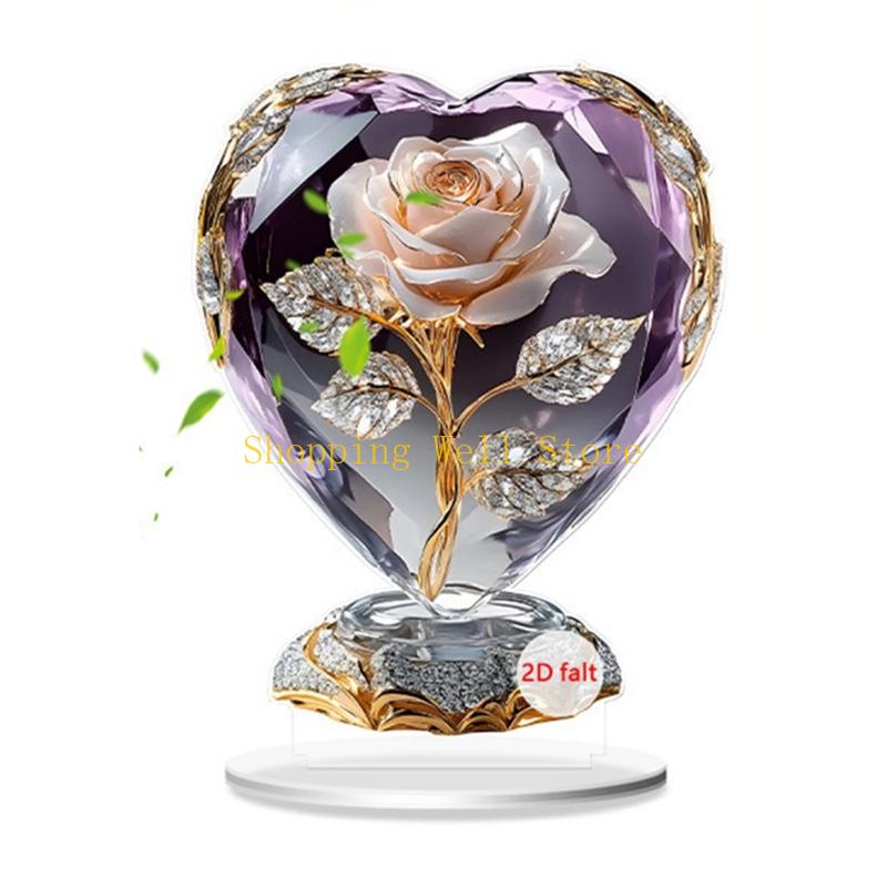 KX4B Handmade Acrylic Flower With Simulated Stone Desktop Display 2D Printing Art
KX4B Handmade Acrylic Flower With Simulated Stone Desktop Display 2D Printing Art