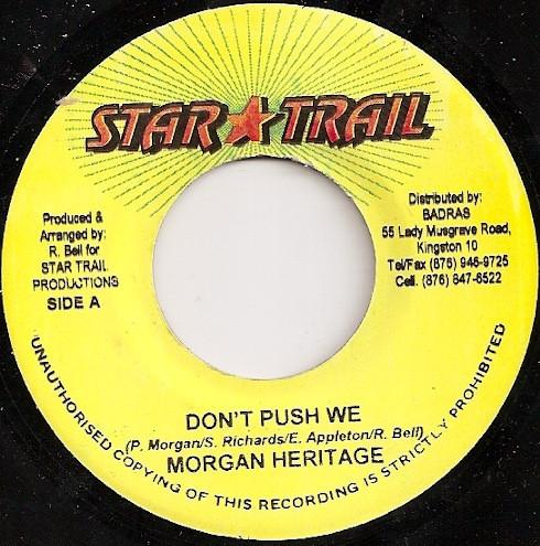 7inch Record MORGAN HERITAGE - Don t Push We NONE Star Trail 2004 Jamaica Reggae, Ska & Dub Used
7inch Record MORGAN HERITAGE - Don t Push We NONE Star Trail 2004 Jamaica Reggae, Ska & Dub Used