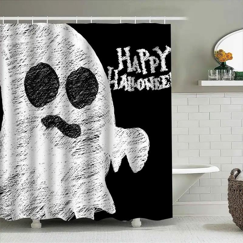 Tuniu White Ghost Shower Curtain Spooky Wall Decor Halloween Room Decoration Funny Phantom Art W60H190(CM)-1 Pcs
Tuniu White Ghost Shower Curtain Spooky Wall Decor Halloween Room Decoration Funny Phantom Art W60H190(CM)-1 Pcs