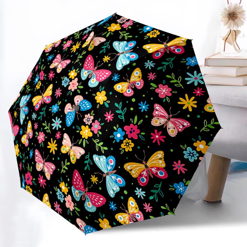 1pc Butterfly Pattern Automatic Folding Umbrella Durable Iron Frame,All Seasons Home Travel Outdoor Multifunctional Umbrella yy251115165
1pc Butterfly Pattern Automatic Folding Umbrella Durable Iron Frame,All Seasons Home Travel Outdoor Multifunctional Umbrella yy251115165
