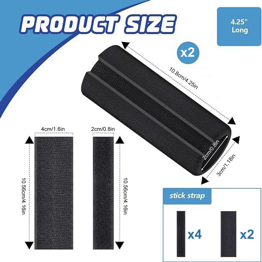 1 Pair Foam Handlebar Grips For Bike Handle Grip Cushions Gym Equipment Handle Sleeves Comfortable Child Bicycle Handlebar cover чорний
1 Pair Foam Handlebar Grips For Bike Handle Grip Cushions Gym Equipment Handle Sleeves Comfortable Child Bicycle Handlebar cover чорний
