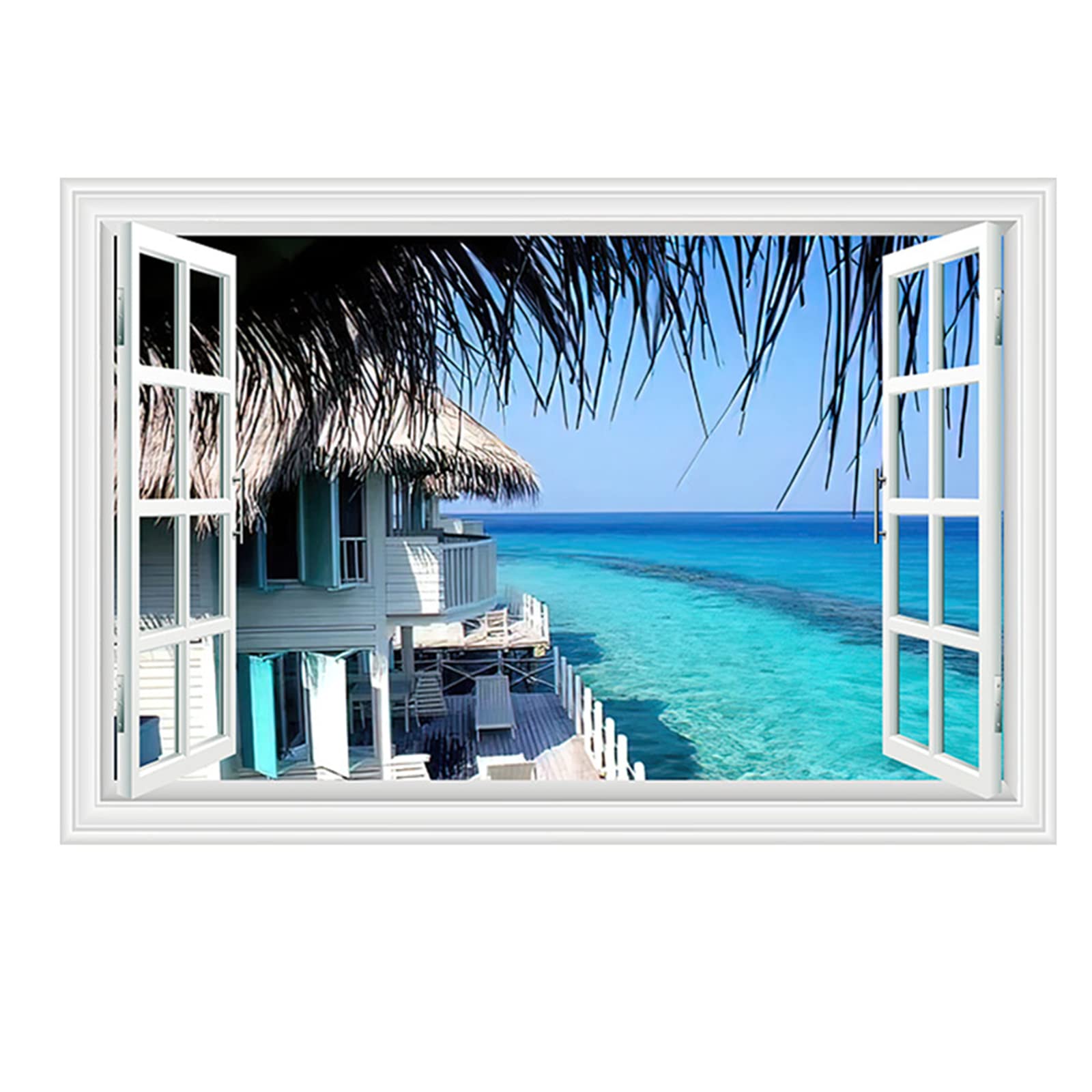 Condessacity Wall Window Painting Style Wallpaper Window Holiday Bathroom Window Stylish Wallpaper Living Wall Waterproof Sticker Stickers, Poster,
Condessacity Wall Window Painting Style Wallpaper Window Holiday Bathroom Window Stylish Wallpaper Living Wall Waterproof Sticker Stickers, Poster,